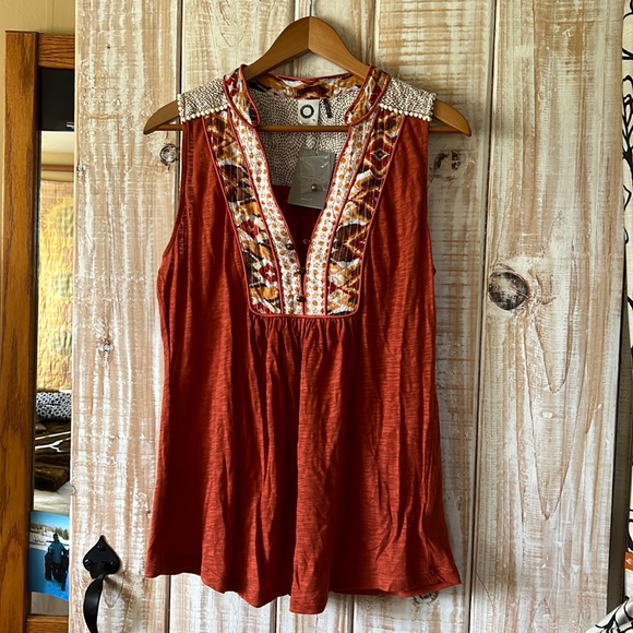 Akemi +Kin Tops - Sleeves slub cotton top Size L From Anthropologie